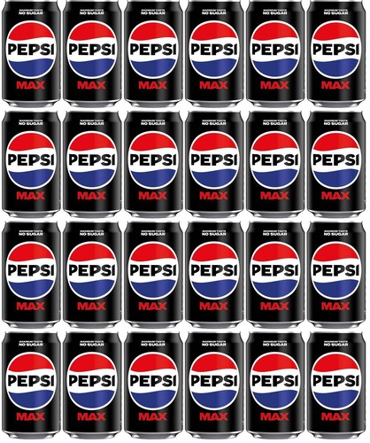 Pepsi max can 330ml - 24, x
